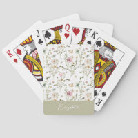 Nom personnalisé fleur sauvage Floral
