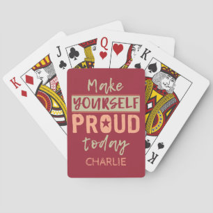 Jeu De Cartes Nom personnalisé "Make Yourself Froud" lecture de