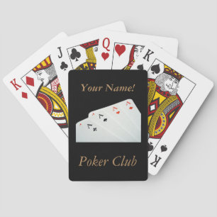 Jeu De Cartes Nom personnalisé Modern Bridge Poker personnalisé
