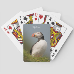 Jeu De Cartes Nom personnalisé Puffin lecture de cartes