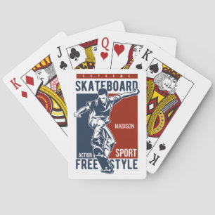 Jeu De Cartes Nom personnalisé Skate