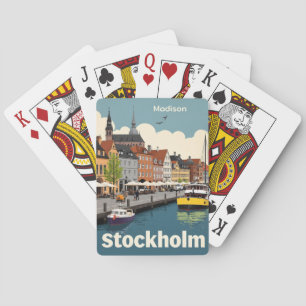 Jeu De Cartes Nom personnalisé Stockholm Suède