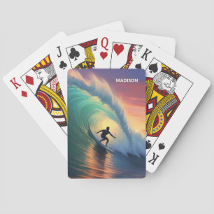 Jeu De Cartes Nom personnalisé Surf