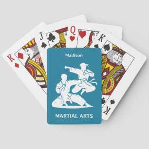 Jeu De Cartes Nom personnalisé, texte et couleur Arts martiaux