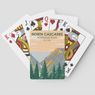 Jeu De Cartes North Cascades National Park Washington Vintage