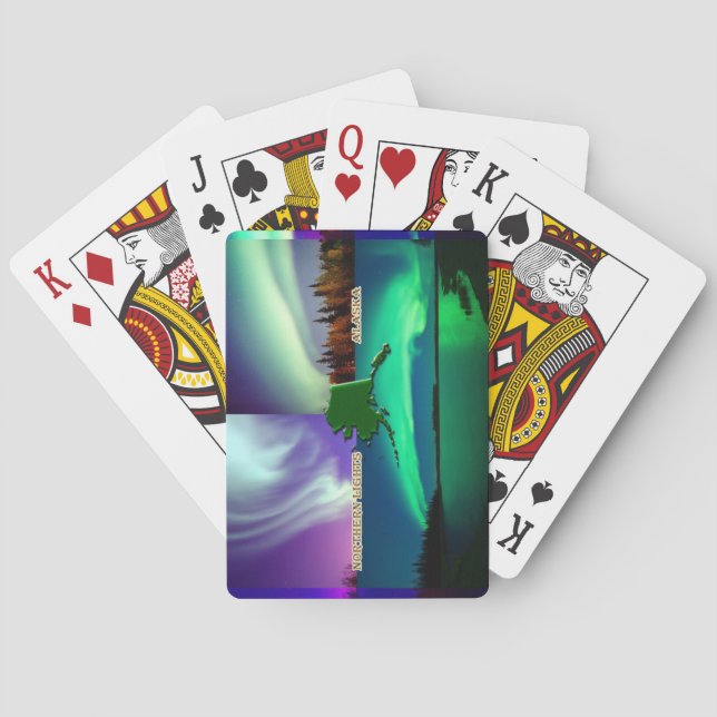 Jeu De Cartes Northern Lights of Alaska Collage (dos)