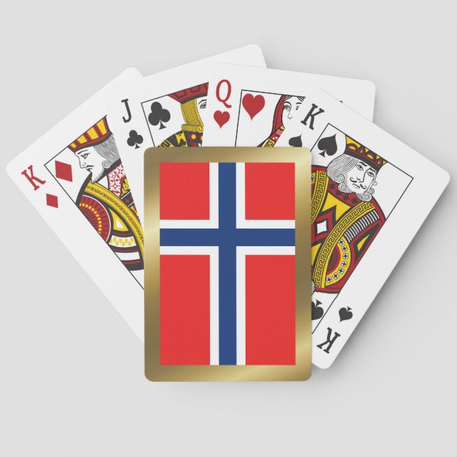 Jeu De Cartes Norvège Drapeau Jouer des cartes (dos)