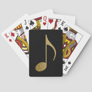 Jeu De Cartes note musicale d'or