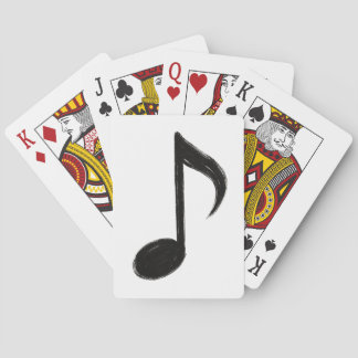 Jeu De Cartes Note musicale minimaliste - Style pinceau d'encre