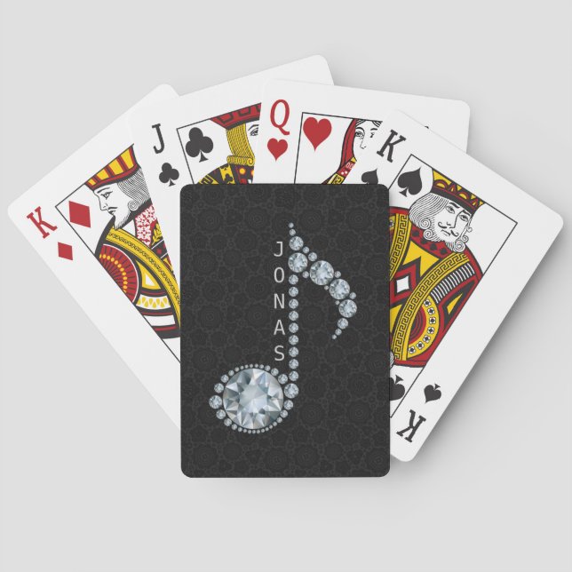 Jeu De Cartes Note musicale monogramme (dos)