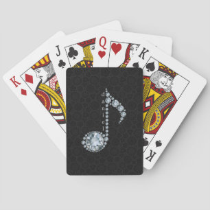 Jeu De Cartes Note musicale monogramme
