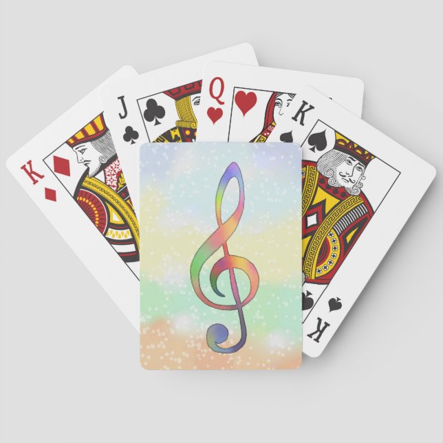 Jeu De Cartes Notenschlüssel   (dos)