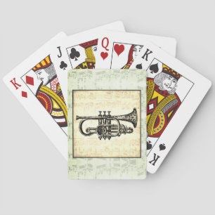 Jeu De Cartes Notes de trompette et de musique