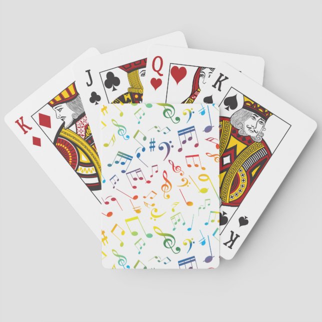 Jeu De Cartes Notes musicales 4 (dos)