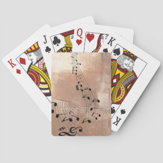 Jeu De Cartes Notes musicales Abstraites