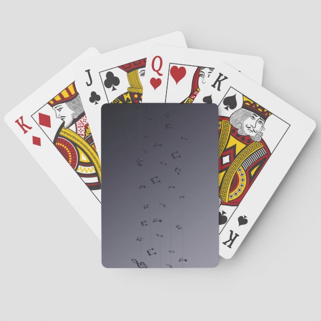 Jeu De Cartes Notes musicales Lecture de cartes (dos)