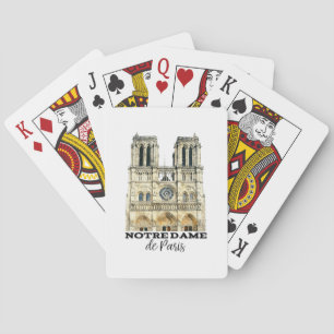 Jeu De Cartes Notre-Dame de Paris Souvenir France Cathédrale