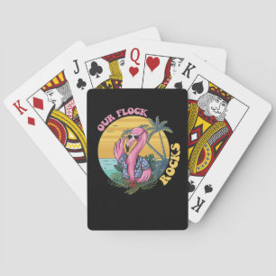 Jeu De Cartes Notre Flamant rose Flock Rocks Super Retro