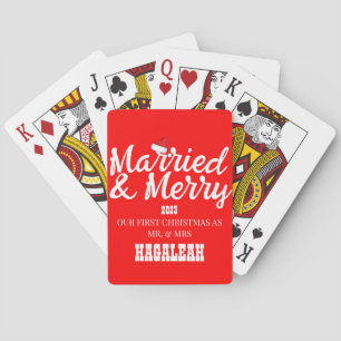 Jeu De Cartes Notre premier Noël, M. et Mme Newlyhed Merry