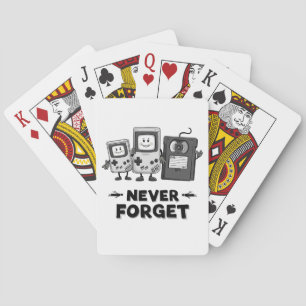 Jeu De Cartes N'oubliez jamais ruban Casse Vintage 90s esthétiqu