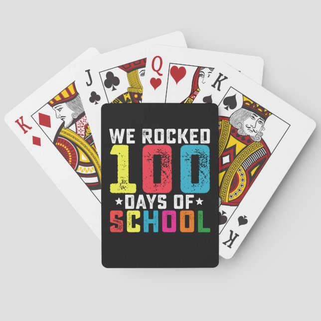 Jeu De Cartes Nous avons foulé 100 jours d'enseignant étudiant (dos)