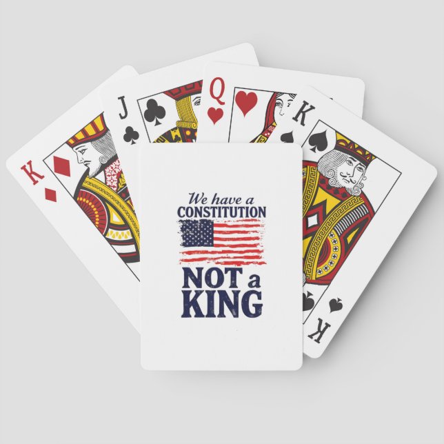 Jeu De Cartes Nous avons une constitution, pas un roi USA Pro dé (dos)