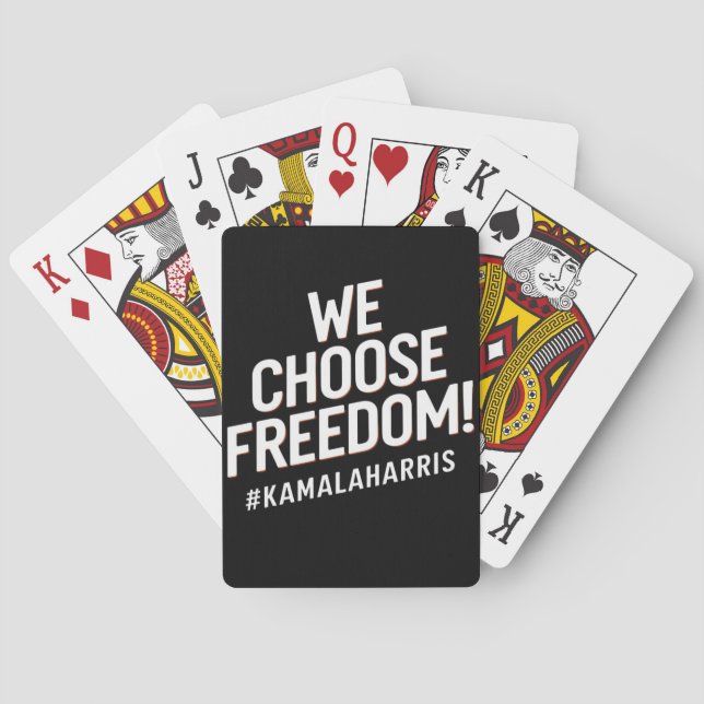Jeu De Cartes Nous choisissons Freedom Kamala Harris 2024 (dos)