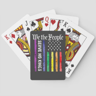 Jeu De Cartes Nous le Peuple ne Servons Aucun Roi LGBT Démocrate