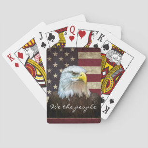 Jeu De Cartes Nous, le peuple, pygargue à tête blanche avec drap