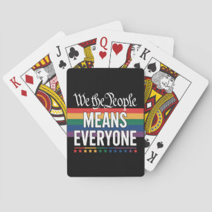 Jeu De Cartes Nous Le Peuple Signifie Tout Le Monde Constitution