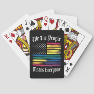 Jeu De Cartes Nous, le peuple signifie tout le monde LGBT Gay pr
