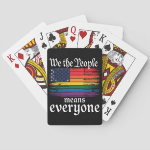 Jeu De Cartes Nous le peuple veut dire tout le monde USA Drapeau
