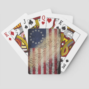 Jeu De Cartes Nous Les Gens Betsy Ross Drapeau Vintage Américain