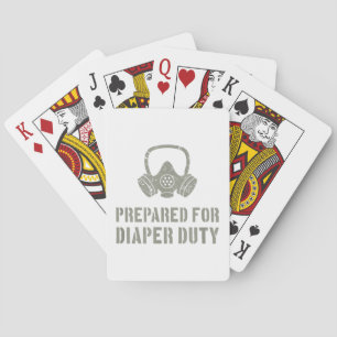 Jeu De Cartes Nouveau Papa Préparé Pour Le Devoir De Baisse Drôl