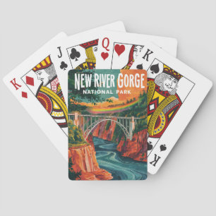 Jeu De Cartes Nouveau parc national River Gorge Design de l'eau