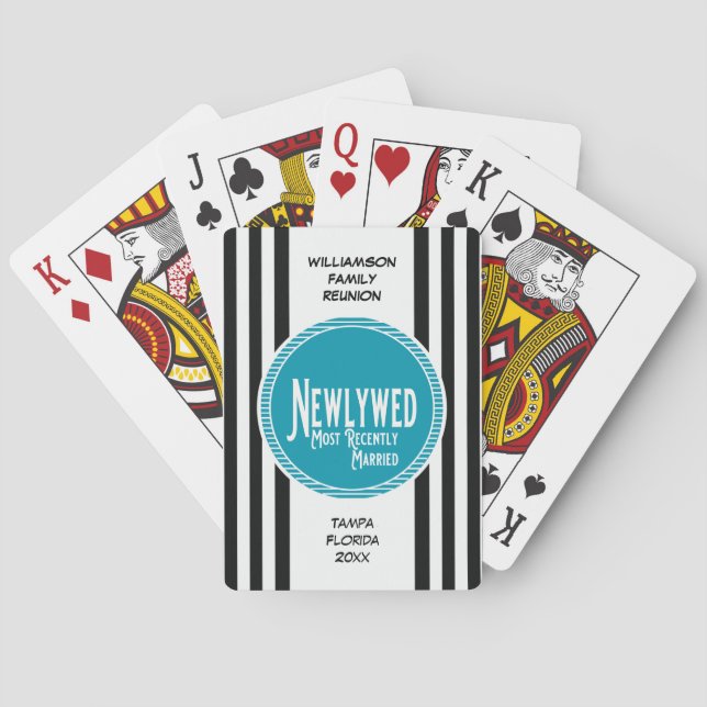 Jeu De Cartes Nouveaux mariés bleus de récompense de la Réunion (dos)