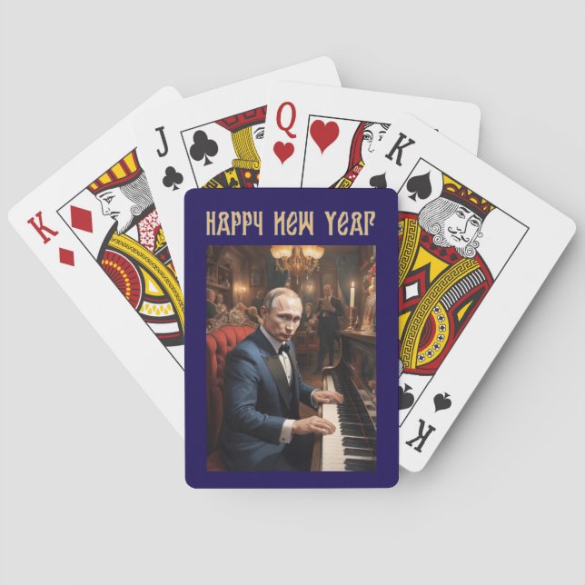 Jeu De Cartes Nouvel an drôle Vladimir Poutine russe (dos)