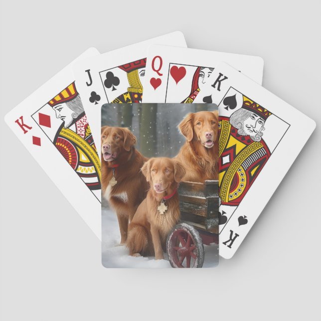 Jeu De Cartes Nouvelle-Écosse Duck Toller Retriever Snowden (dos)