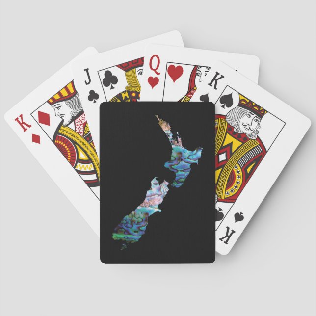 JEU DE CARTES NOUVELLE ZÉLANDE CARTE SIMPLE PAUA (dos)