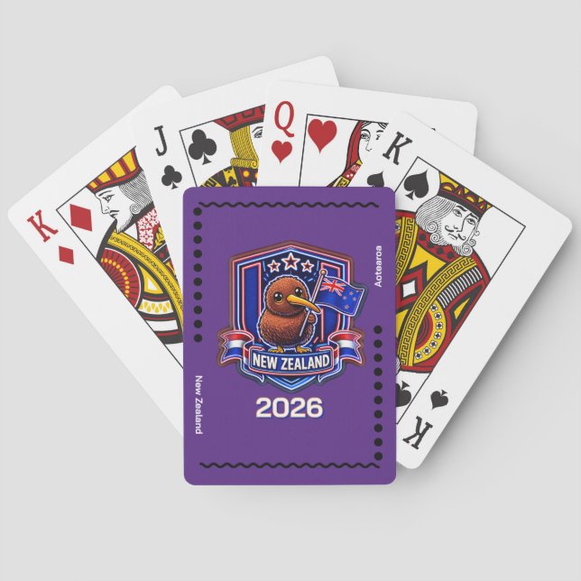 Jeu De Cartes Nouvelle-Zélande Enfants (dos)