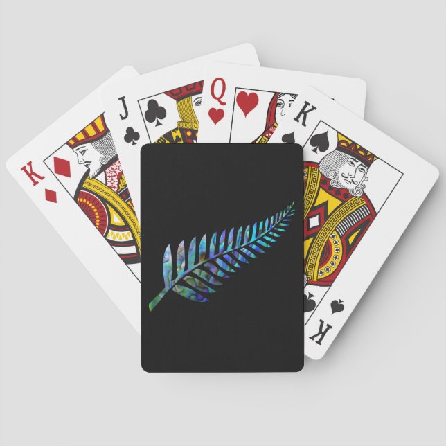 JEU DE CARTES NOUVELLE-ZÉLANDE KIWI FERN SIMPLE PAUA (dos)
