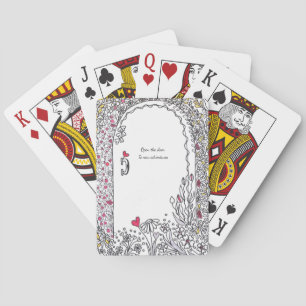 Jeu De Cartes Nouvelles Débuts : Porte de Jardin Floral Fantaisi