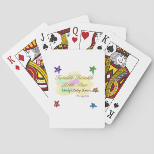 Jeu De Cartes Nuages arc-en-ciel scintillent Twinkle Little Star