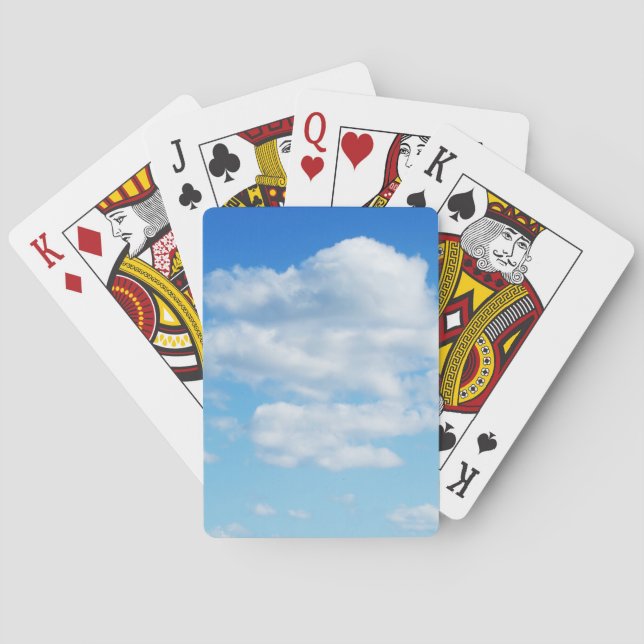 Jeu De Cartes Nuages fluides et ciel bleu (dos)