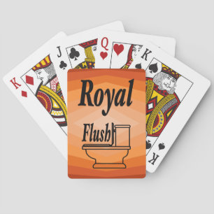 Jeu De Cartes Nuances D'Art Abstrait Géométrique Orange