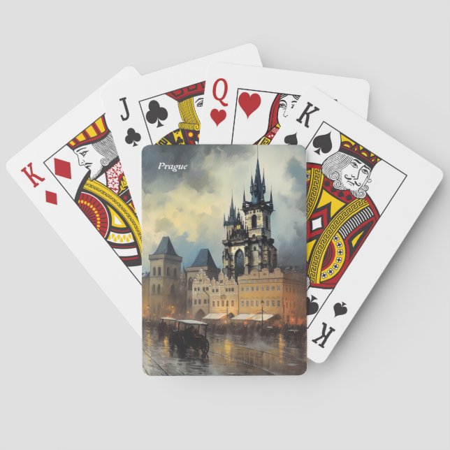 Jeu De Cartes Nuit à Prague en République tchèque (dos)