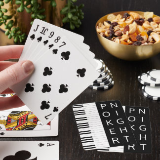 Jeu De Cartes Nuit de Poker Piano Keys