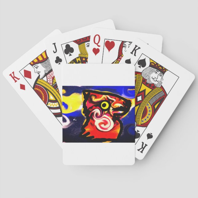 Jeu De Cartes Nuit de vague de loup (dos)
