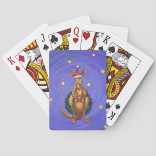Jeu De Cartes Nuit étoilée de Noël Kangaroo