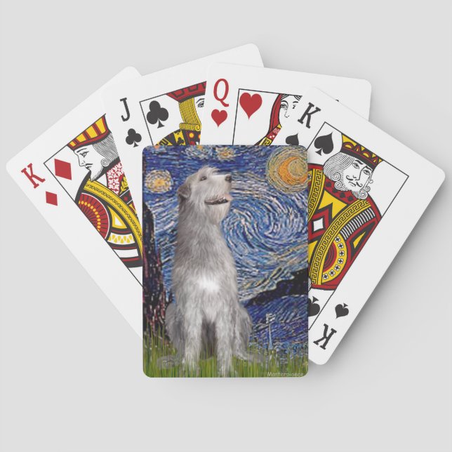 Jeu De Cartes Nuit étoilée - Lévrier irlandais (dos)